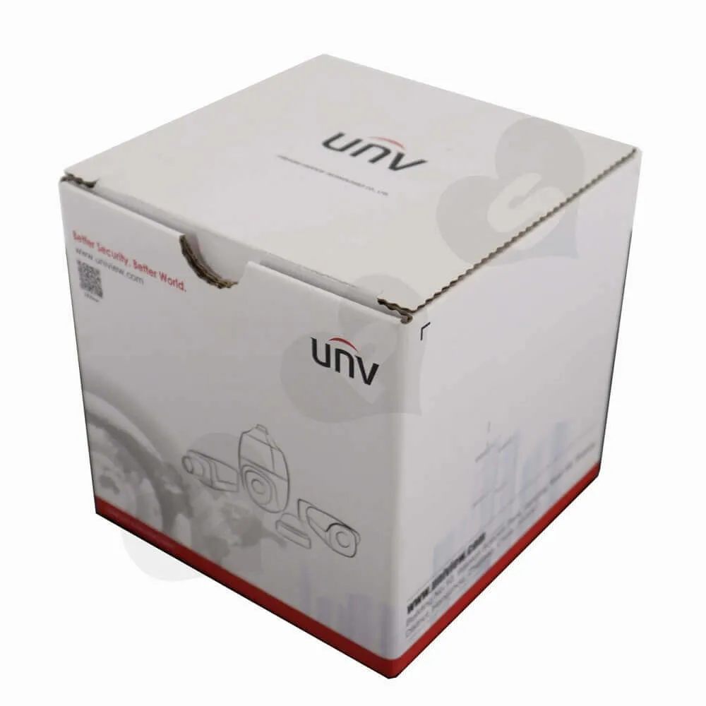 White Cubic Packaging Box With Insert Side View One