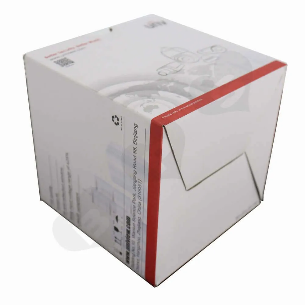 White Cubic Packaging Box With Insert Side View Three