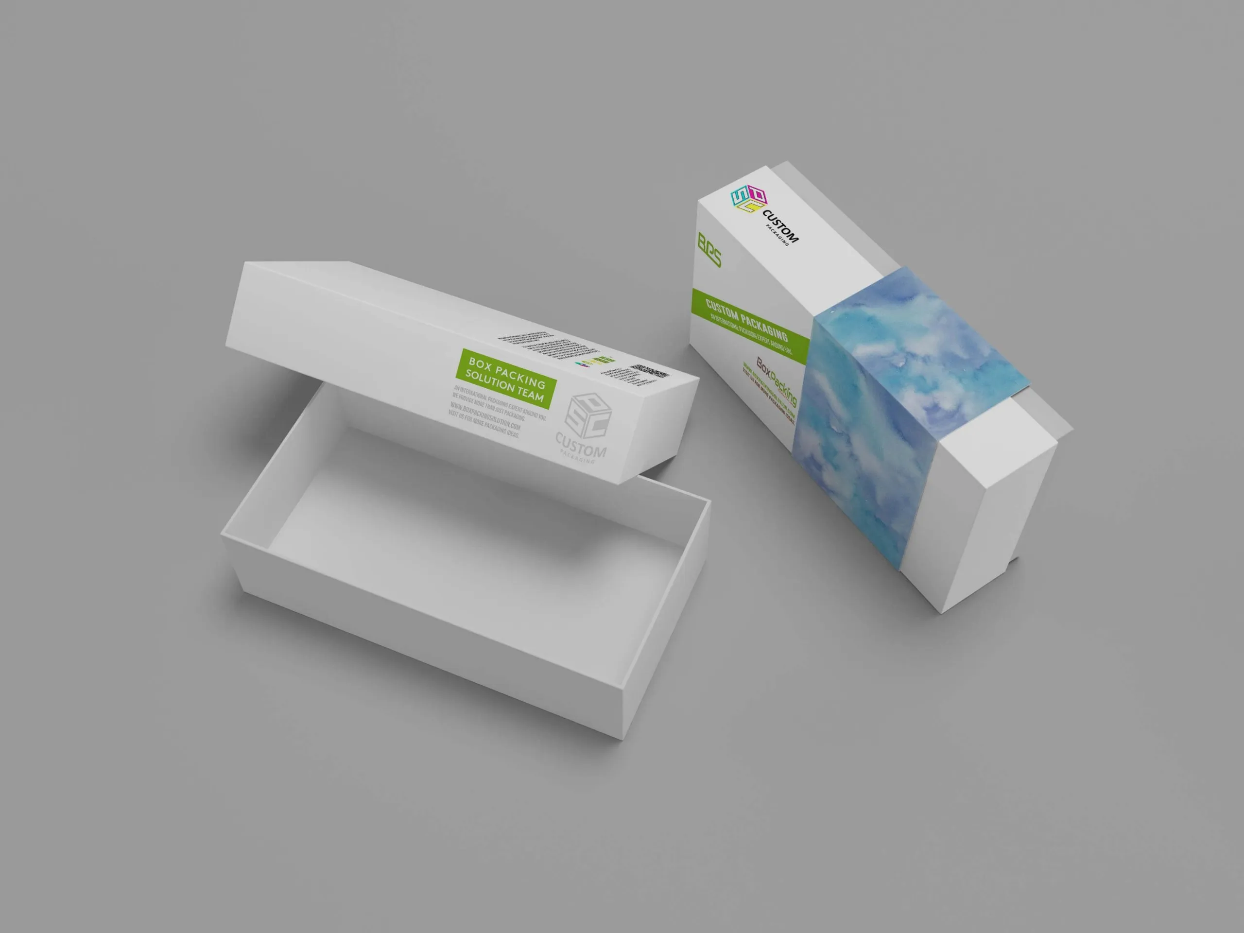 custom cardboard phone box mock-up