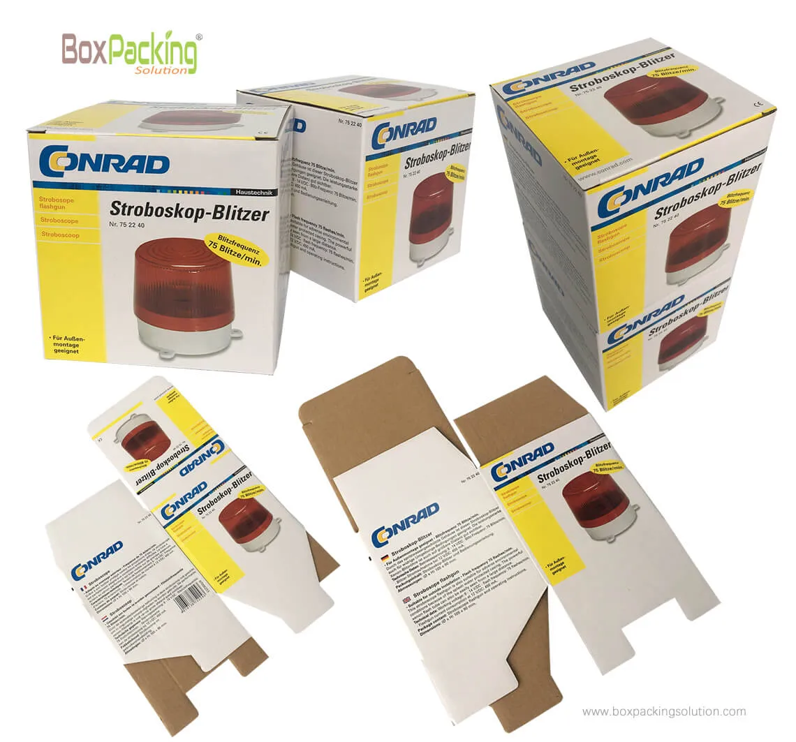 custom packaging boxes, Stroboskope packaging boxes