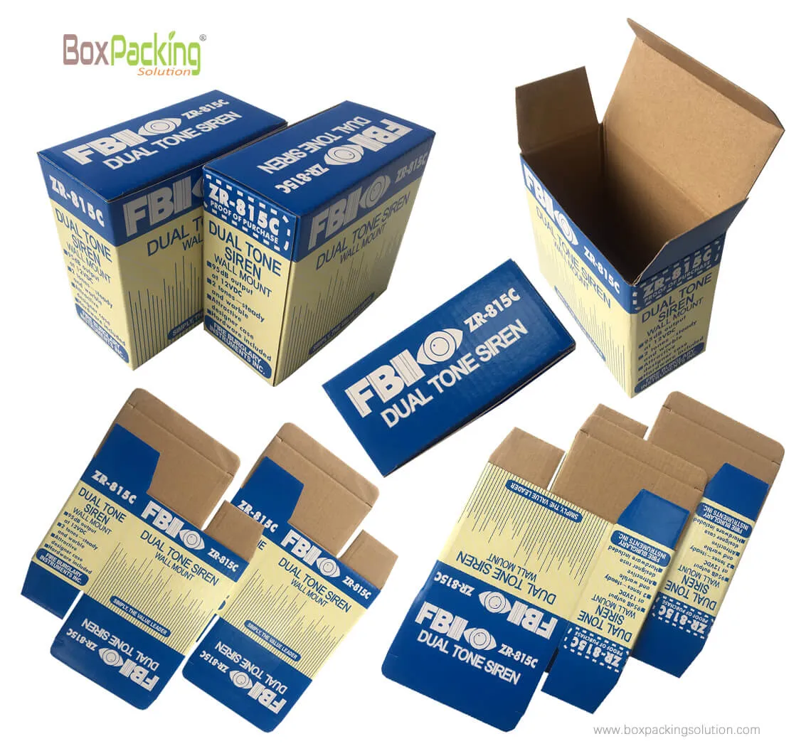 custom shipping boxes, Siren packaging boxes