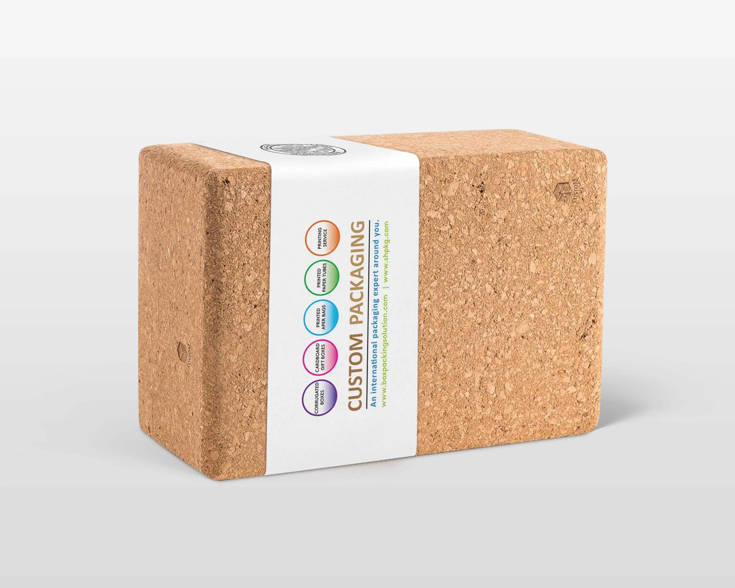 handmade soap box with printed sleeve mock-up