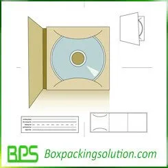 CD packaging folder template design