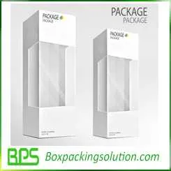 bottle packaging box design template