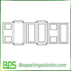 box with PVC window template