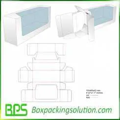 box with clear window and cardboard insert