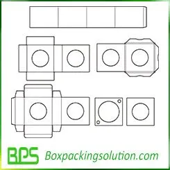 box with hole design template