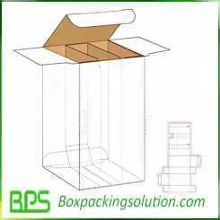 cardboard box with dividers