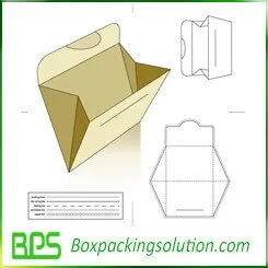 cardboard file storage bag template design