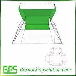 cardboard foldable box design template