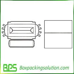 cardboard insert with printed manual template