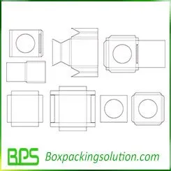 cardboard tray and insert packaging templates