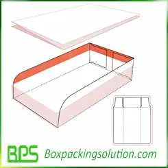 cardboard tray design template