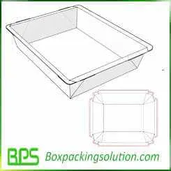 cardboard tray foldable design