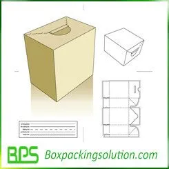 cardboard vote box voting box die line template