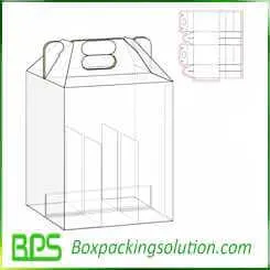 carrying carton with dividers design template