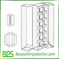 chocolate packaging box design with dividers