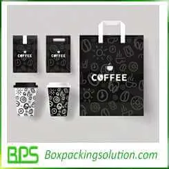 coffee packaging bag and coffe cup design