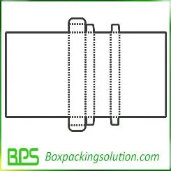 corrugated folding carton template