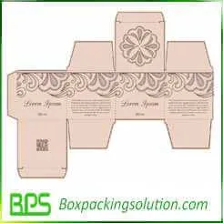 cosmetic packaging boxes die line