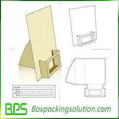 counter display board die line template design