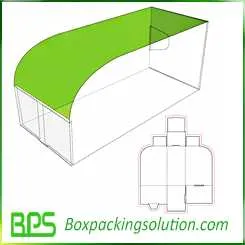 custom cardboard tray design template