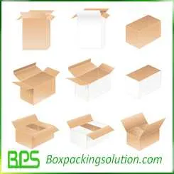 custom shipping box design die line