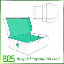 custom shoe packaging box design template