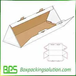 custom triangle shape corrugated box design