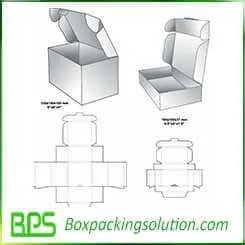 customized cardboard folding box design template