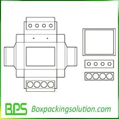 decorative packaging box insert template