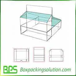 display stand packaging box design template