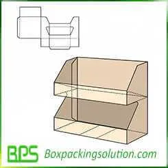 double layer display stand box