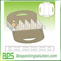 egg packaging with dividers design