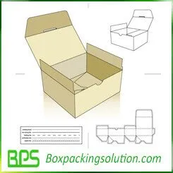 fast setup cardboard box template