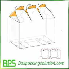 flower packaging box design template