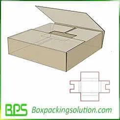 foldable take way packaging box design template