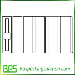 folding box insert template