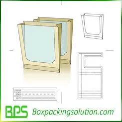 food sack bag die line template