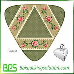 gift box design triangle shape