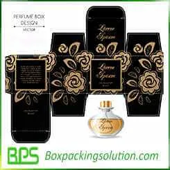 golden perfume bottle packaging paper boxes