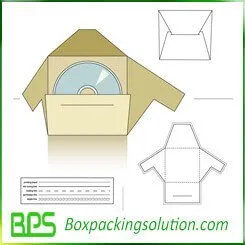 hard cover CD packaging box templates