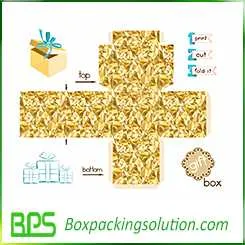 hinged lid box template design