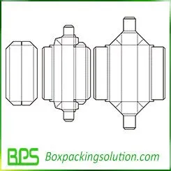 household packaging box template design