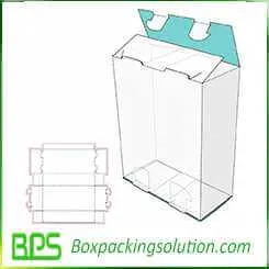 lock top and bottom box design template