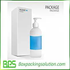 medical bottle packaging box design template