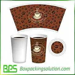 medium size coffee cup packaging template