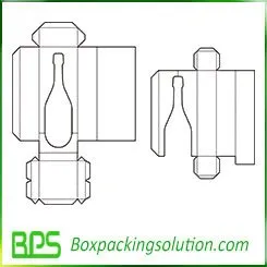 milk bottle packaging box template