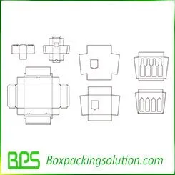 milk bottle packaging carton template