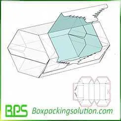 open from side packaging box template design